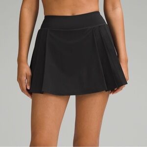 Lululemon Side-Pleat High-Rise Tennis Skirt with Shorts